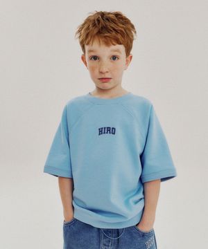 블랭크 하프 스웨트 셔츠