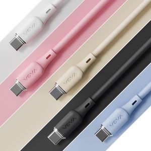 고급 실리콘 C to C 60W 초고속케이블 VA-223