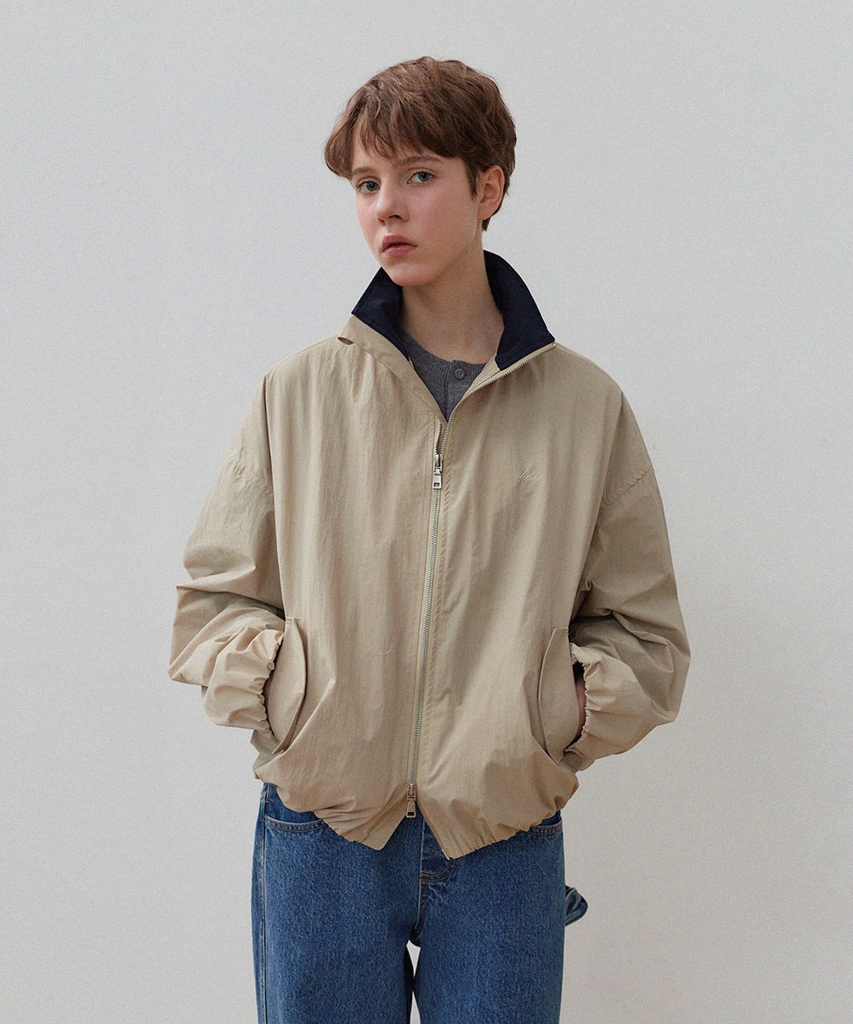 하네(HANE) 레이지 나일론 자켓_Pail Beige