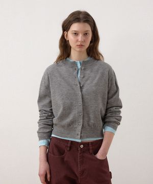 [26SS Ver.] 에센셜 라운드 가디건_Melange