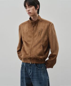 디파인드 스웨이드 해링턴 자켓 [카멜]