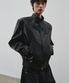 디파인드 레더 해링턴 자켓 [블랙]