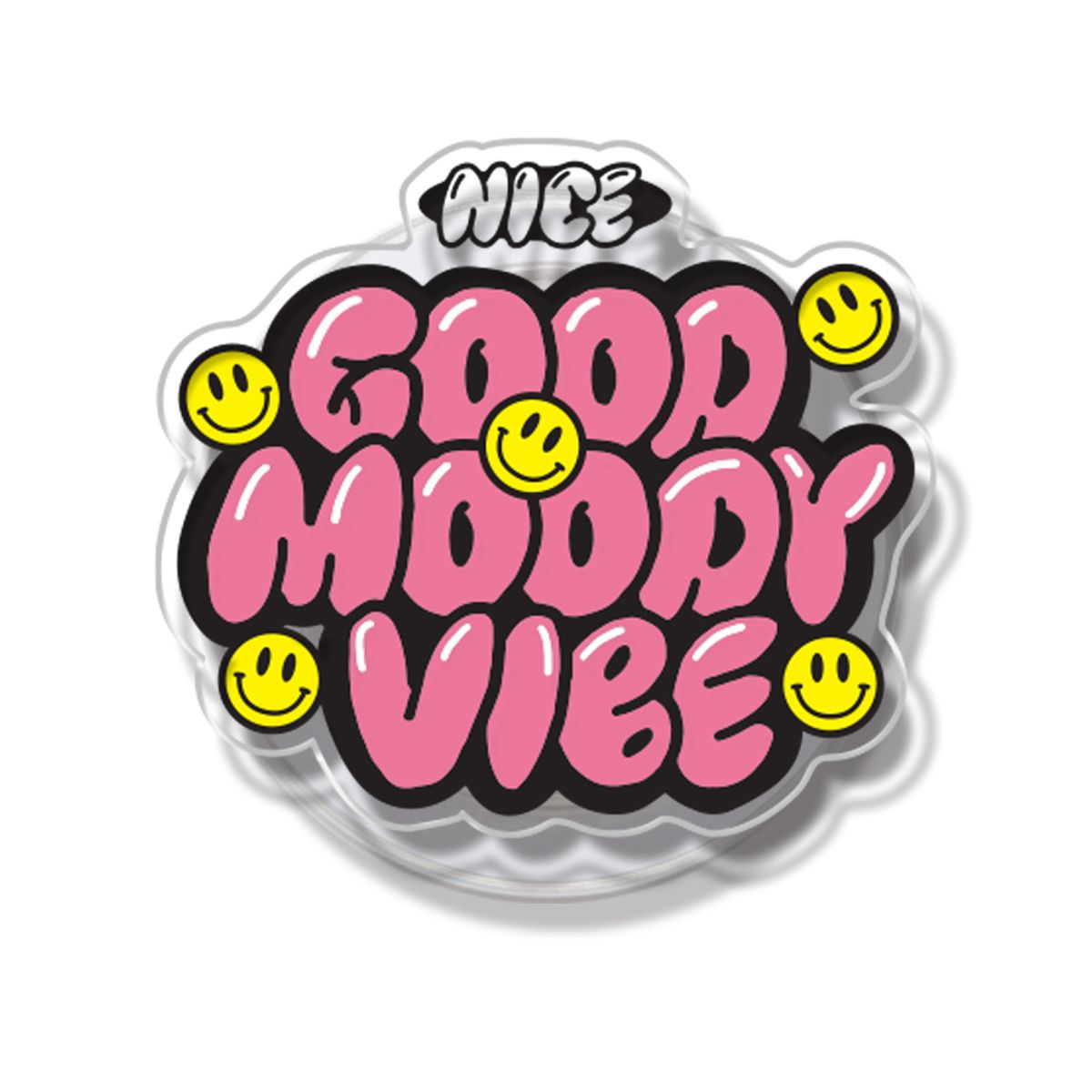 스플래시코드(SPLASHCODE) 맥세이프 클리어톡 - 굿바이브 무디 핑크(Good Vibe Moody Pink)