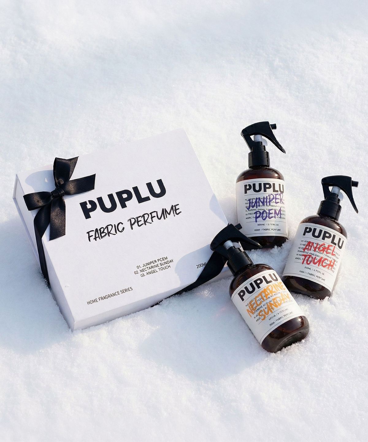 푸플루(PUPLU) 저에탄올 섬유향수 룸스프레이 200ml 3개입 선물세트