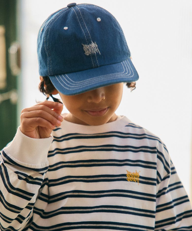 KIDS TAG DENIM BALLCAP - INDIGO