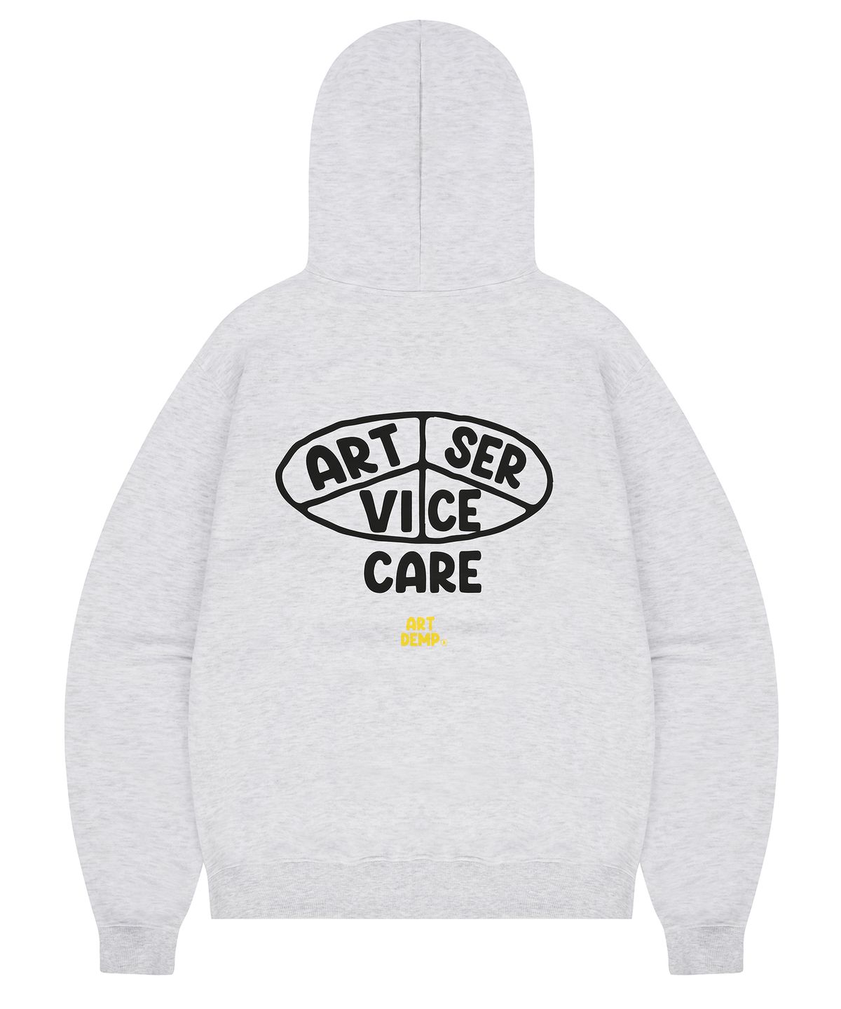 아트뎀프(ARTDEMP) 아트템프 기모 후드 ART SERVICE CARE HOODIE (MELANGE)