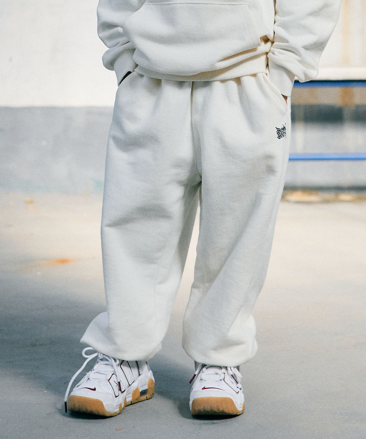 브라운브레스 키즈(BROWNBREATH KIDS) KIDS TAG SWEAT PANTS - IVORY