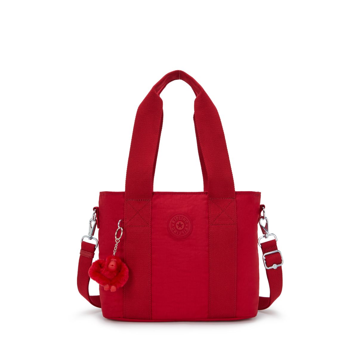 키플링(KIPLING) 토트백 민타 M 업 Ruby Red