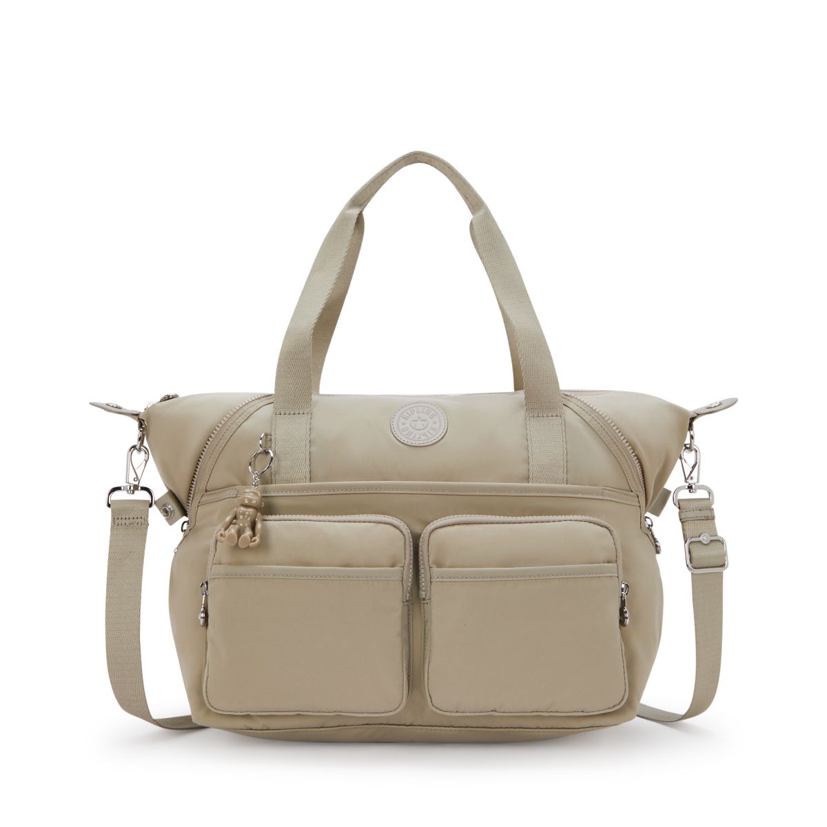 키플링(KIPLING) 토트백 뉴 아트 듀오 포켓 Boho Tan