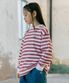 KIDS TAG STRIPE LONGSLEEVE - RED ORANGE