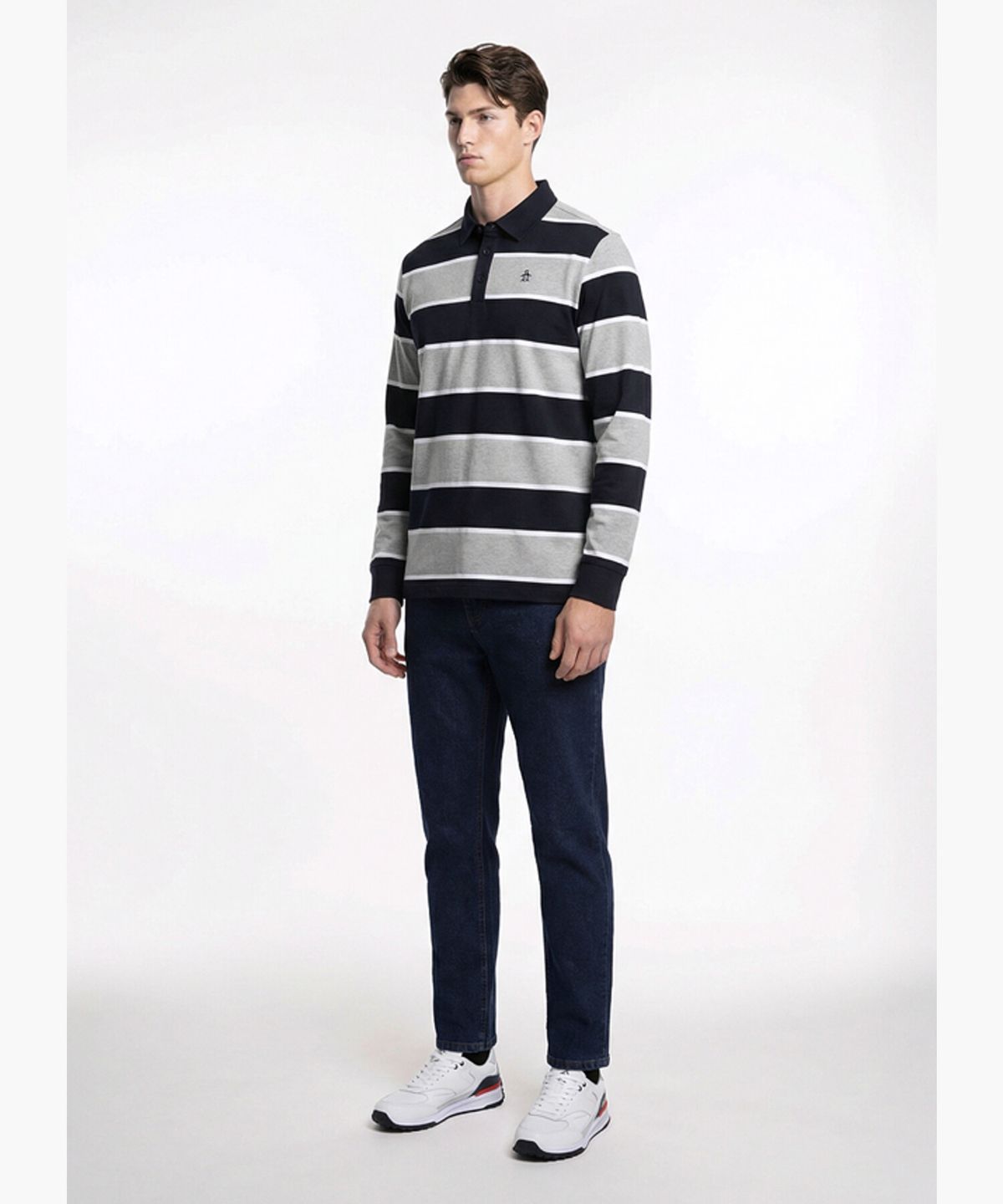 먼싱웨어(MUNSINGWEAR) 남성 데님팬츠 네이비 MR121MPT14