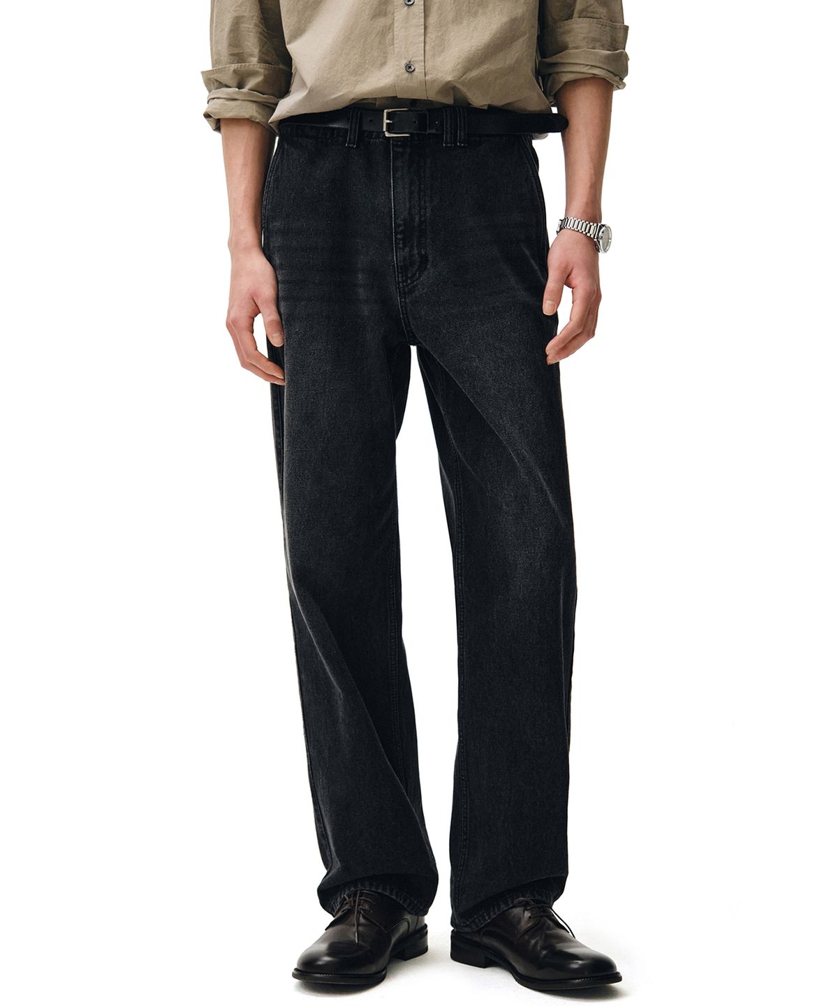 데케트(DECET) Officer Straight Jeans DCPT068Black