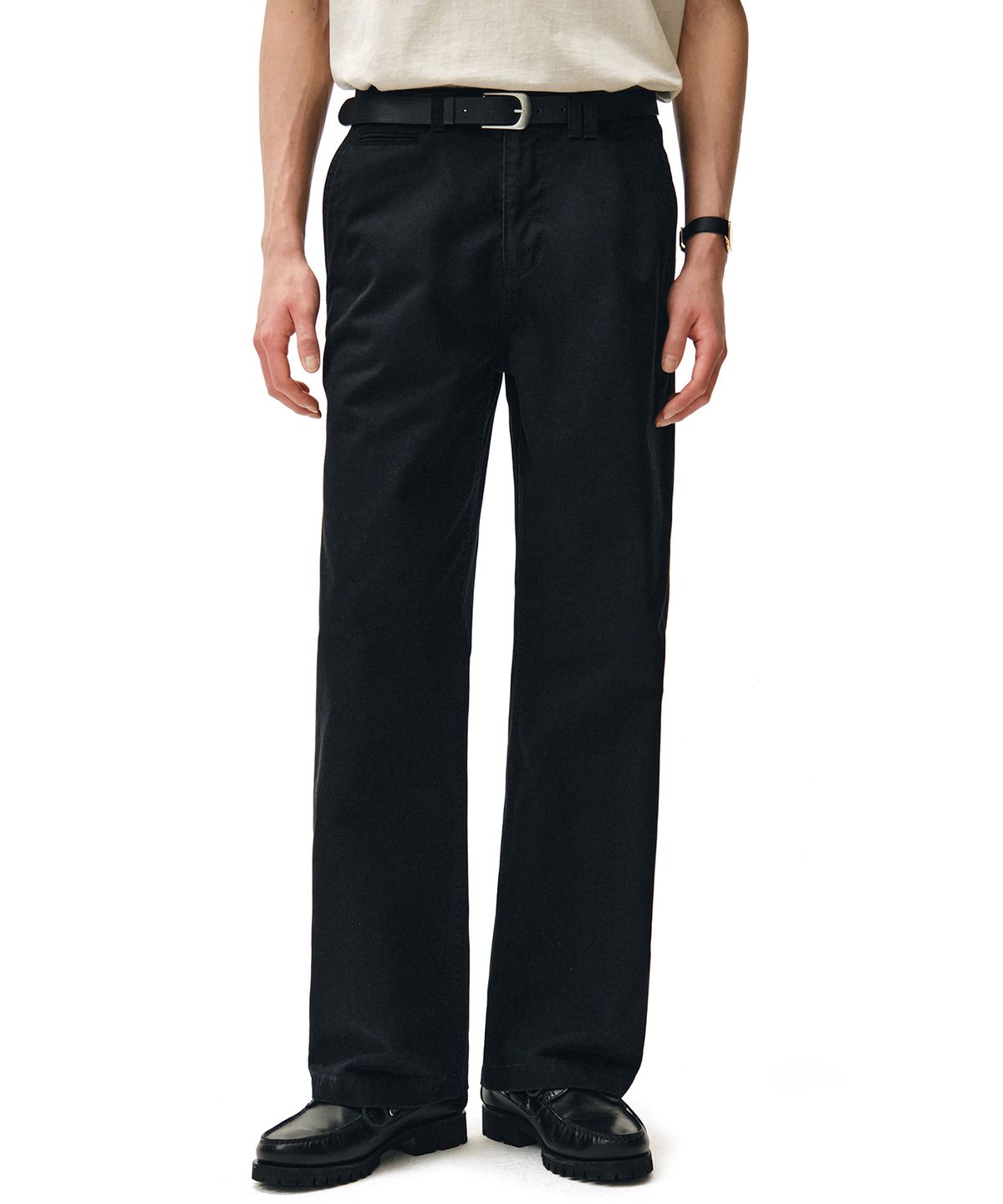 데케트(DECET) Officer Semi Wide Pants DCPT069Black