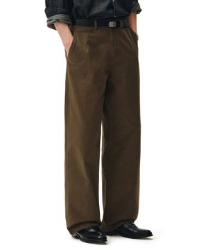 Officer Semi Wide Pants DCPT069Brown