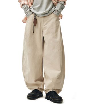 Barrel Wide Leg Pants DCPT071Beige