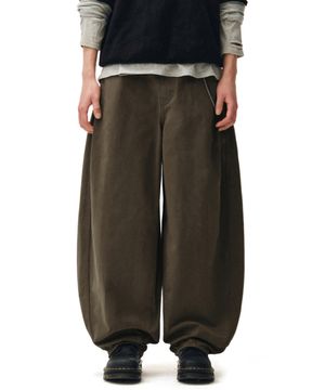 Barrel Wide Leg Pants DCPT071Brown