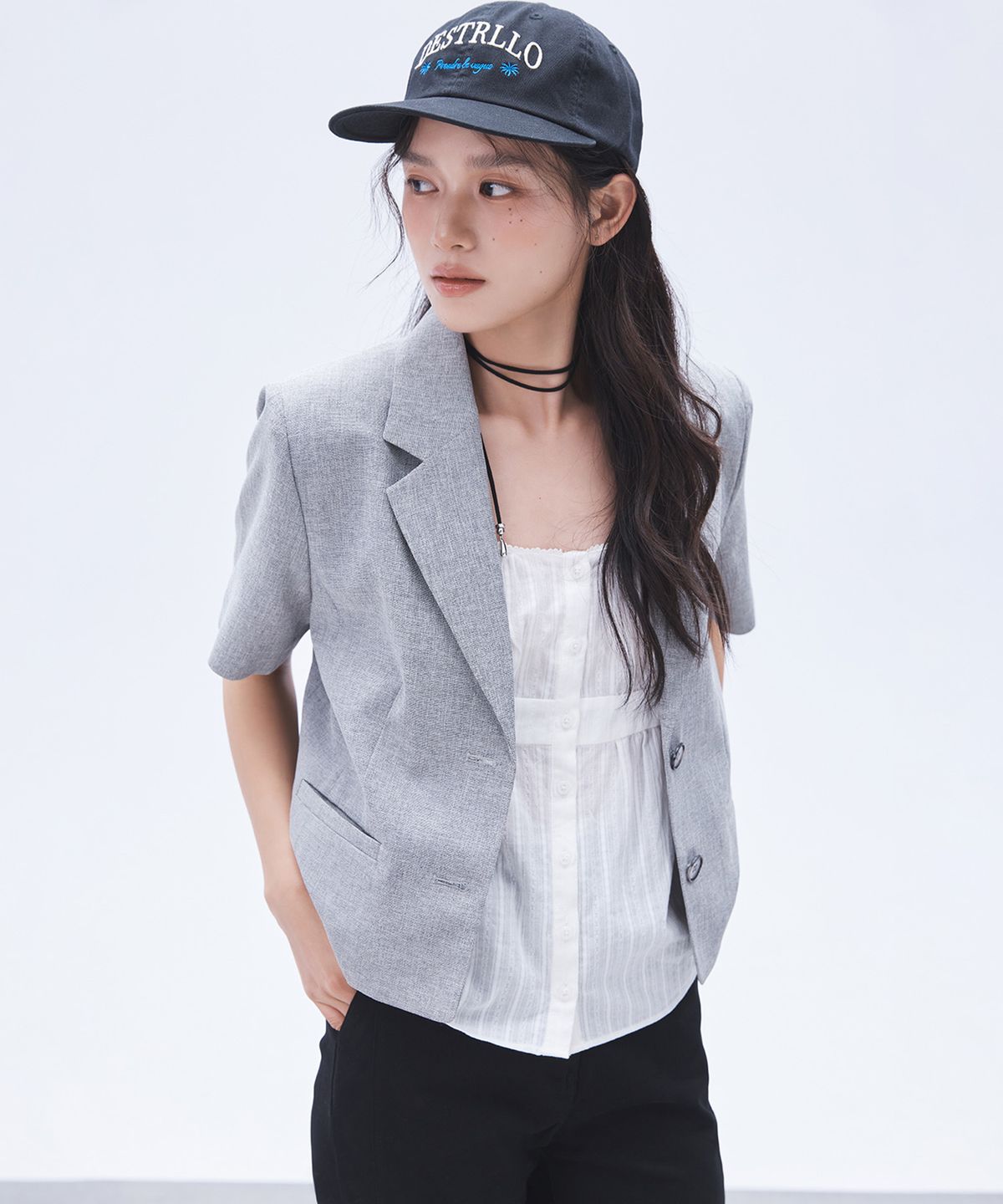 미쏘(MIXXO) 평챙 캡모자_MIAACG311G