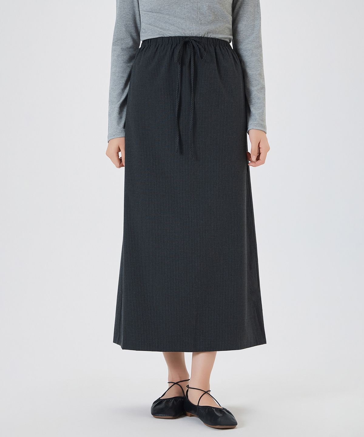 미쏘(MIXXO) 밴딩 롱스커트_MIWWHG336B