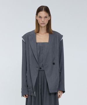 Signature unbalanced jacket