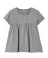 Gathered Shirring Top [Gray]