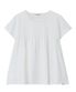 Gathered Shirring Top [White]