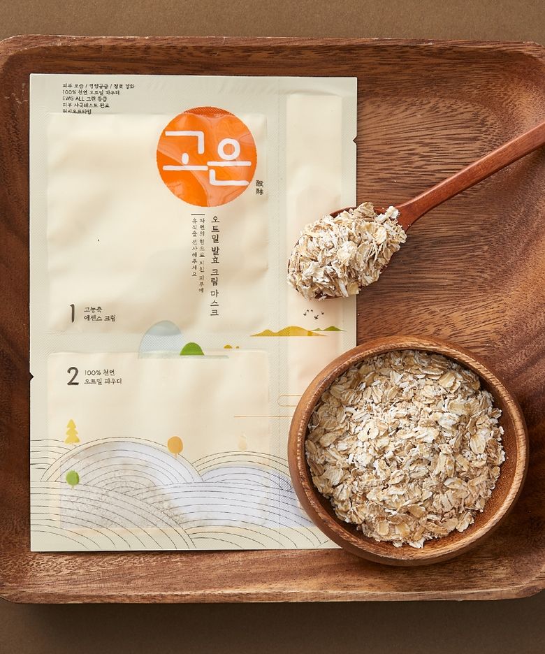 고은 오트밀 발효 크림 워시오프 보습 마스크팩 * 4매