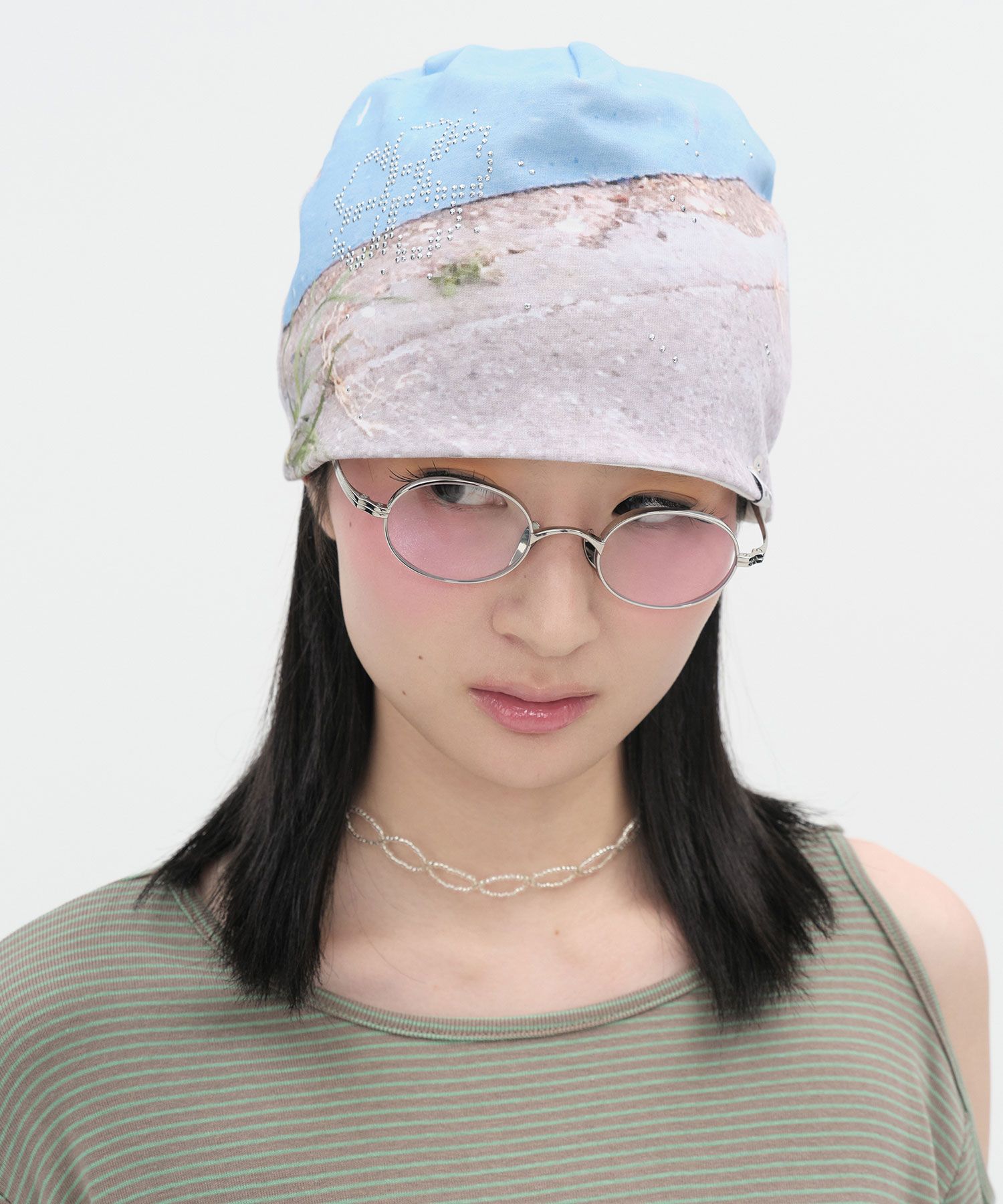 MUSINSA公式 | TYPESERVICE Captured Hotfix Beanie [Blue]