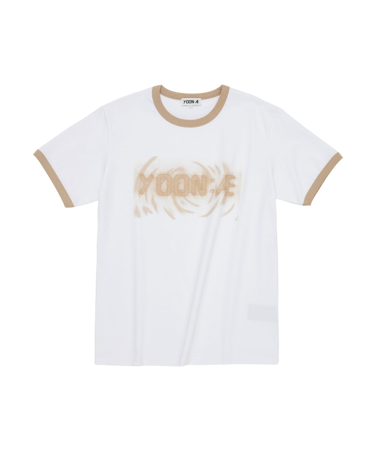 윤 애(YOON AE) Yoon:AE Logo Ringer T-Shirt (Beige)