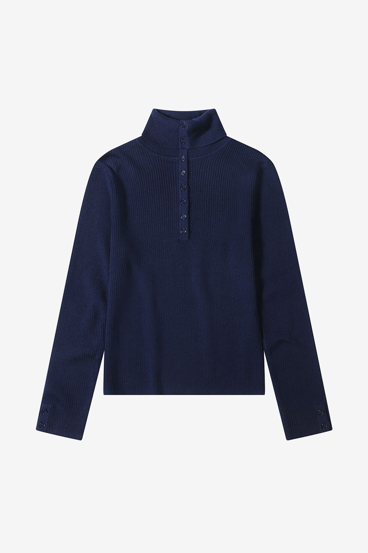 르몽생미셸(LE MONT ST MICHEL) SOMAR-HIGH NECK SWEATER_Navy