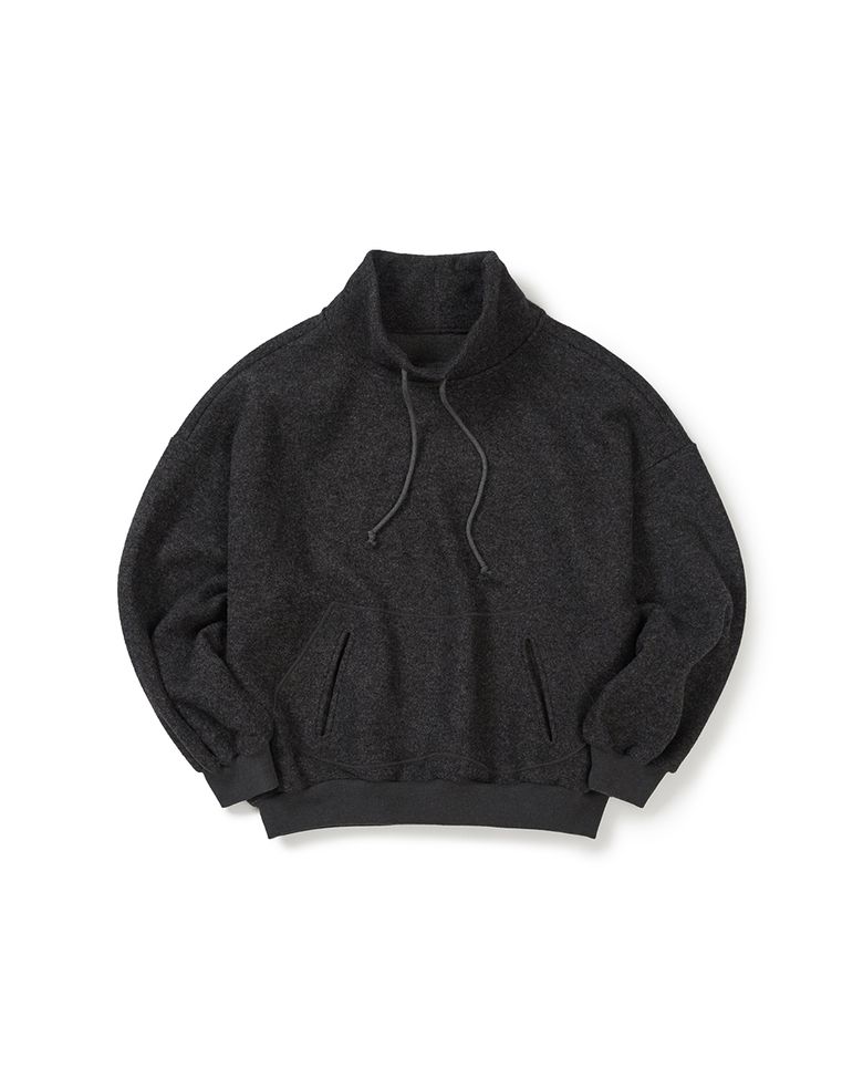 Bean wool pullover / Charcoal