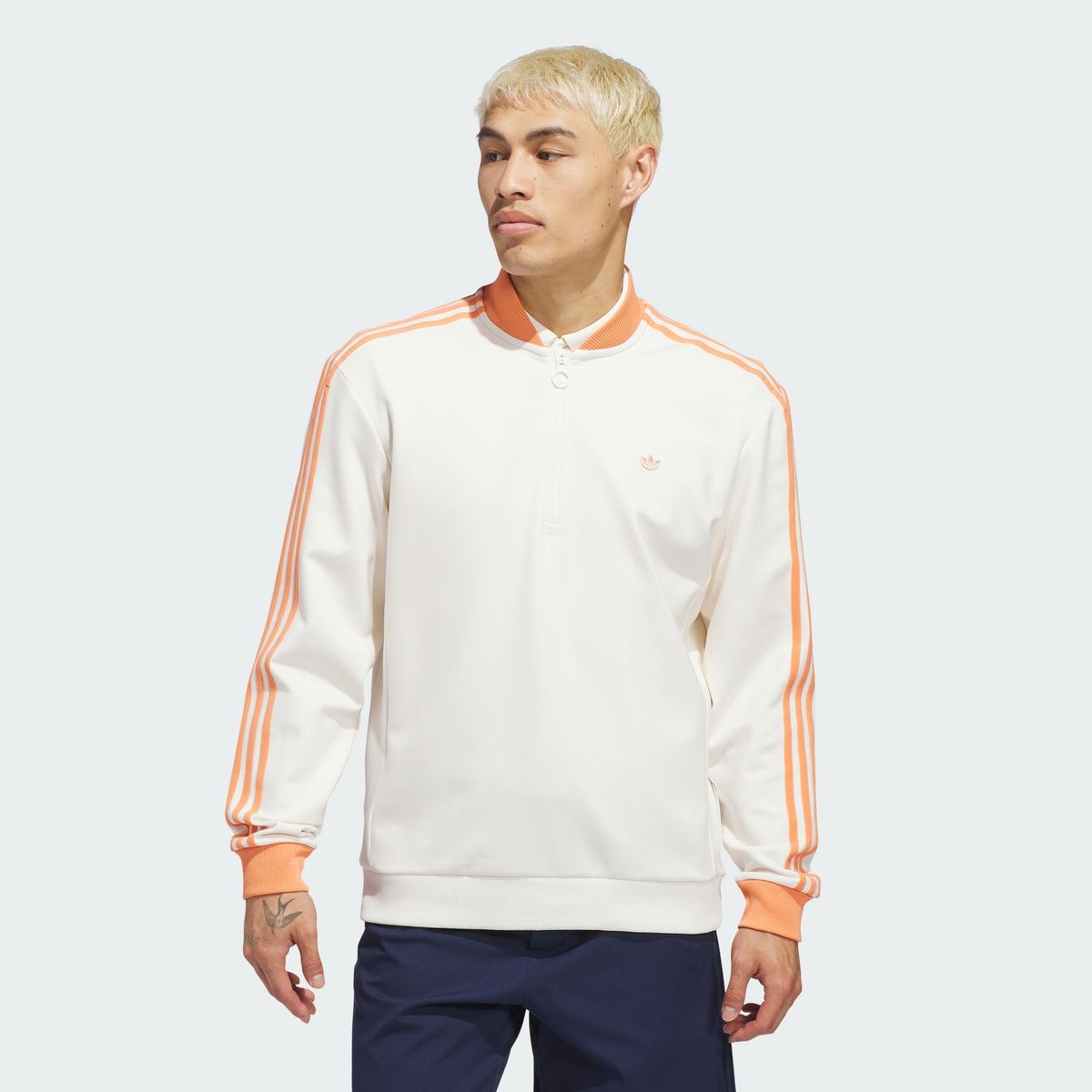 아디다스 골프(ADIDAS GOLF) 오리지널스 3S 쿼터집 스웨트셔츠 KB8628