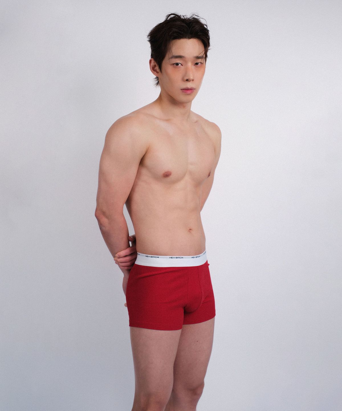 레코딩하우스(RECORDINGHOUSE) REC HEY B!TCH BOXER BRIEFS [RED]