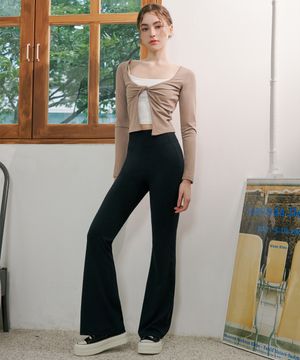 소프트 퍼펙트핏 부츠컷 팬츠 블랙 (기본/롱)