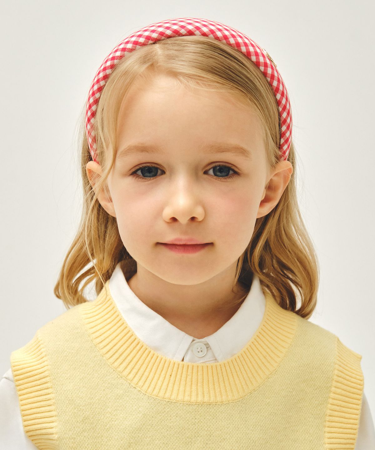 마리떼 키즈(MARITHÉ KIDS) KIDS W METAL CIRCLE LOGO HAIR BAND red