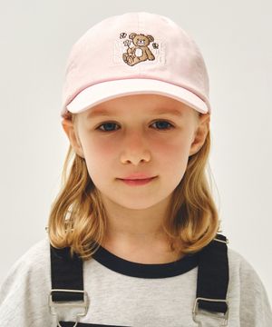 KIDS BEAR CLASSIC LOGO BALL CAP pink