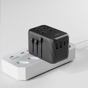 70W 5포트 해외 여행용 멀티 어댑터+파우치 세트 VA-206