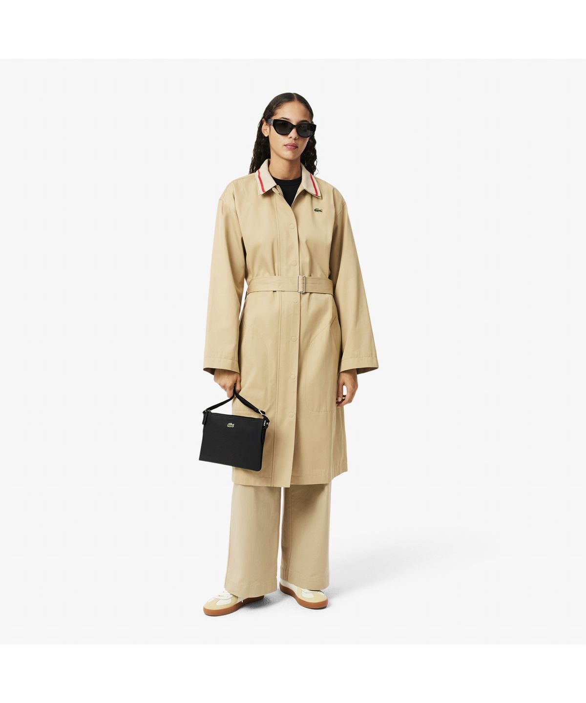 라코스테(LACOSTE) 여성 L.12.12 컨셉 플랫 크로스백 NF1887P55G 000