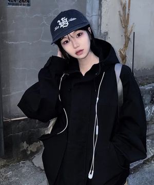 VTG 타이포 5패널 워싱 캡_NAVY