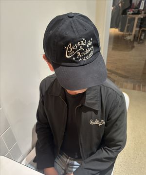 유니버스 레터링 워싱 볼캡_BLACK