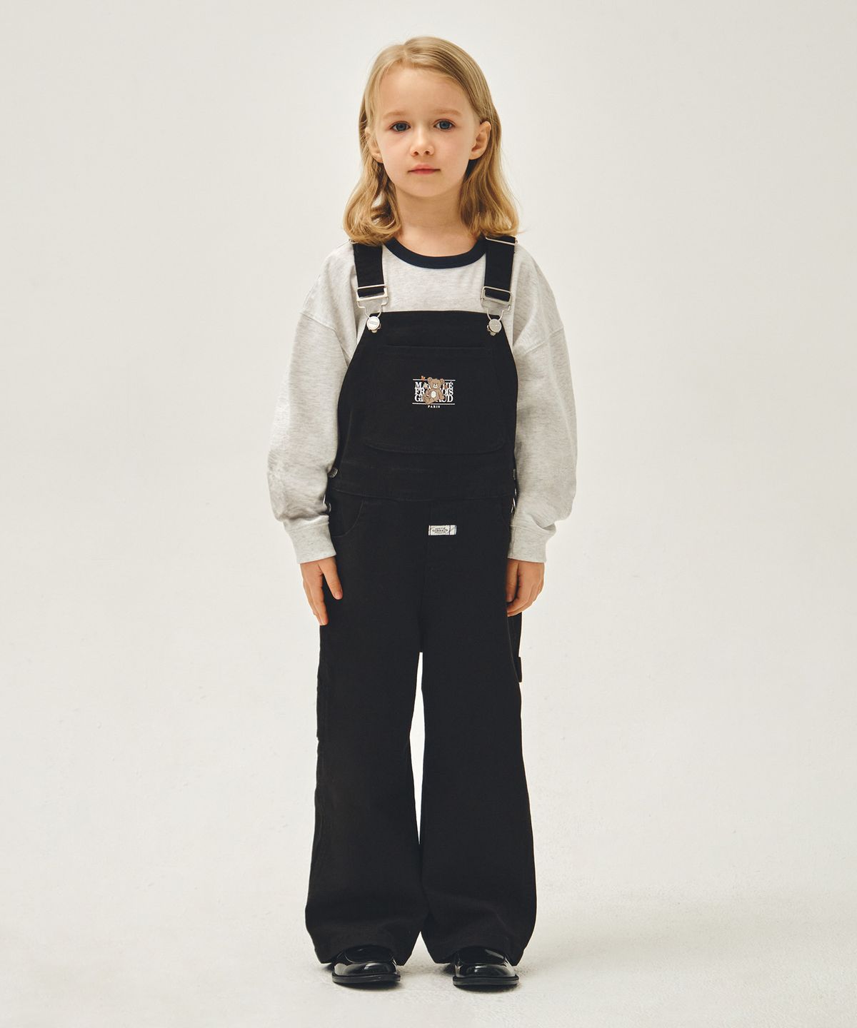 마리떼 키즈(MARITHÉ KIDS) KIDS CARPENTER OVERALL PANTS black