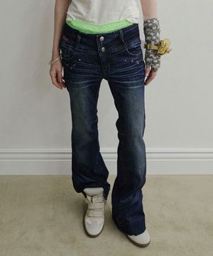 DIY Bootcut Denim Indigo