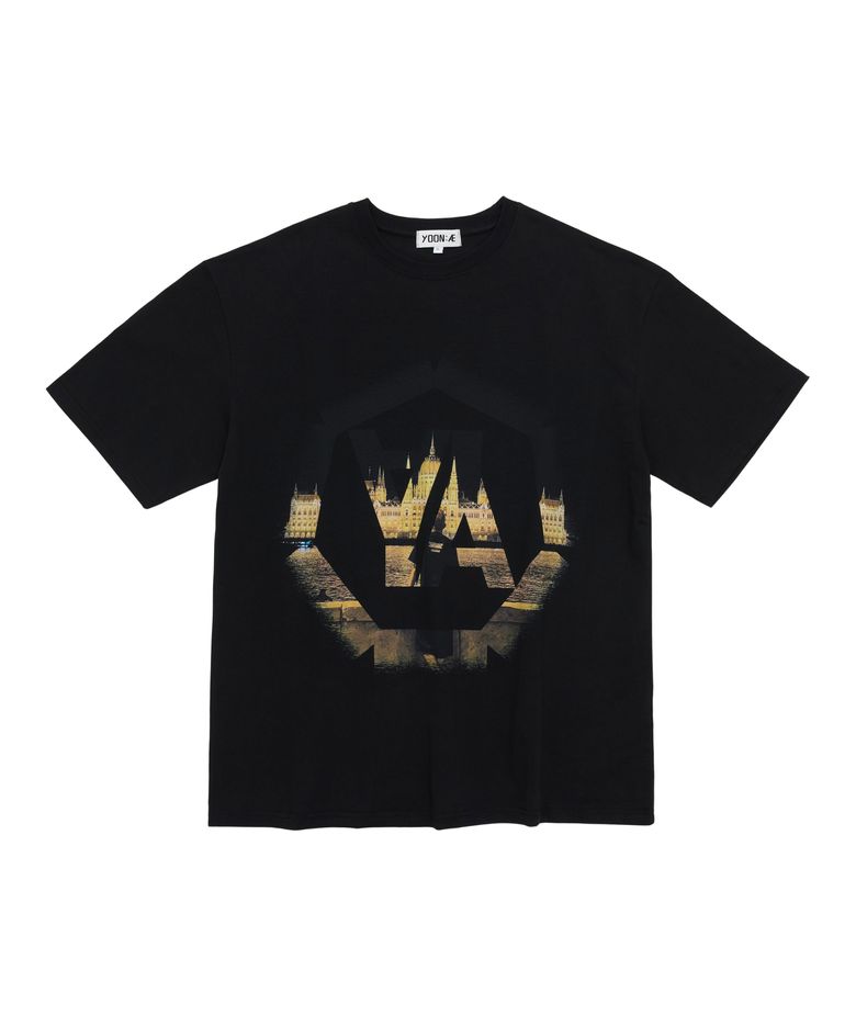 Mezzotint Scenery T-Shirt (Black)