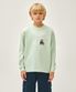 KIDS DOODLE CLASSIC LOGO LONG SLEEVE TEE mint