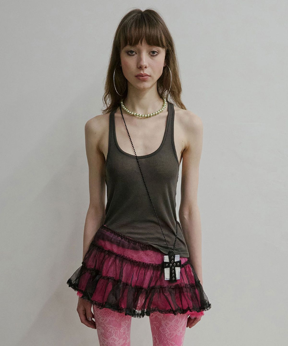 스컬프터(SCULPTOR) Thong Sleeveless Charcoal