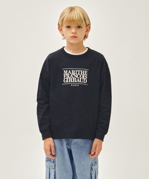 KIDS CLASSIC LOGO LONG SLEEVE TEE navy