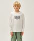 KIDS CLASSIC LOGO LONG SLEEVE TEE white