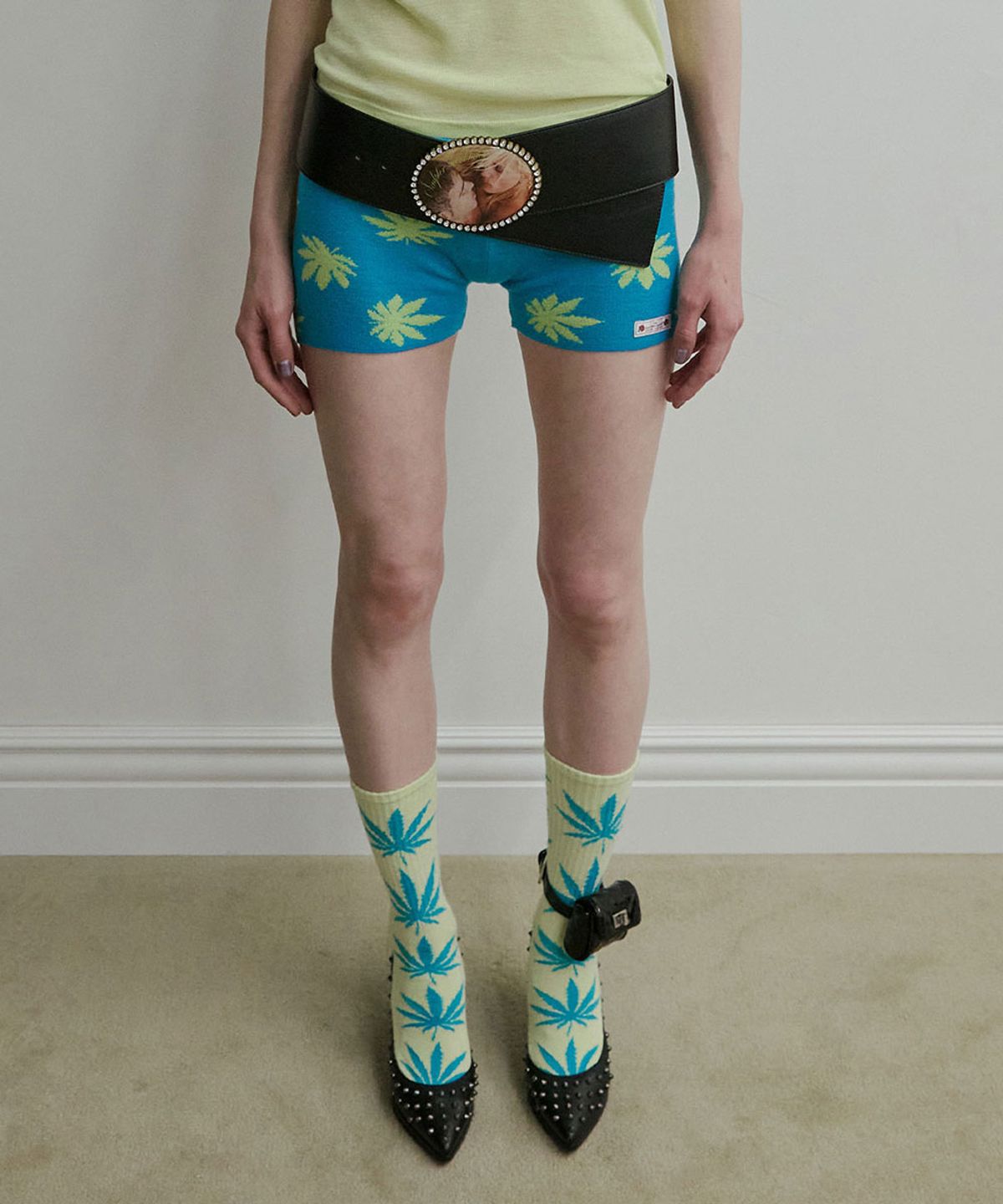 스컬프터(SCULPTOR) New Emo Shorts Teal