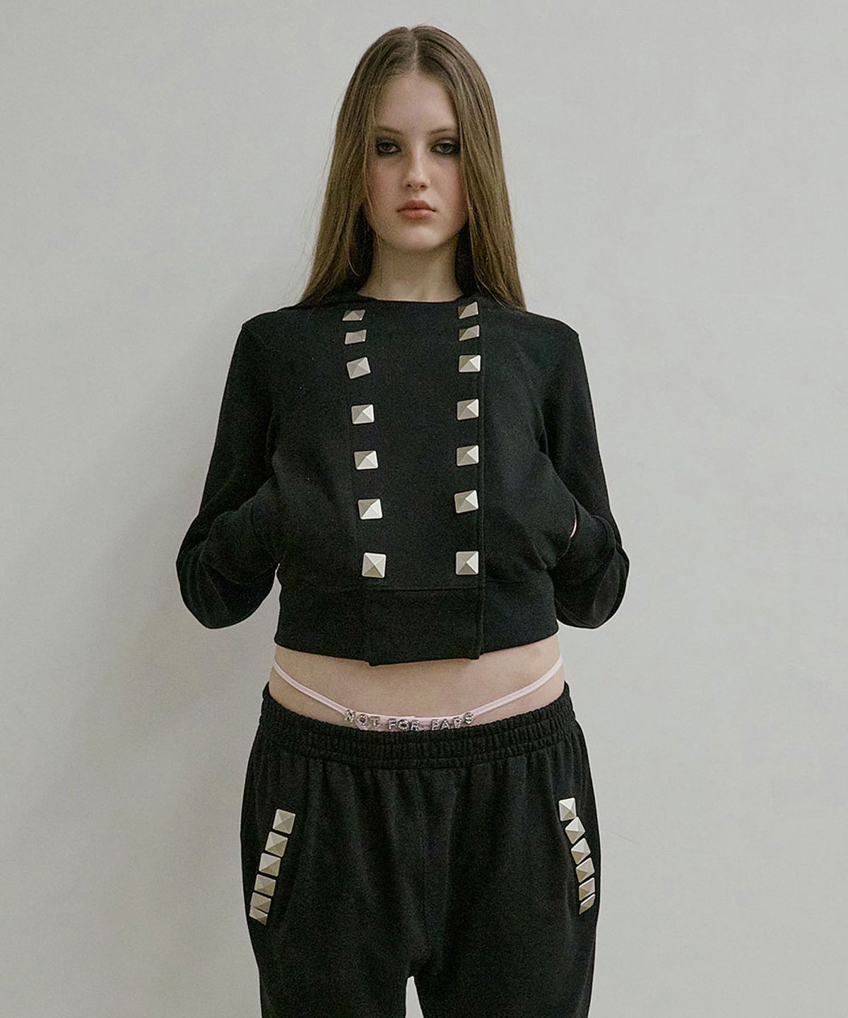스컬프터(SCULPTOR) Napoleon Stud Hoodie Black
