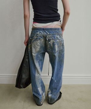 Pill Denim Pants Light Blue