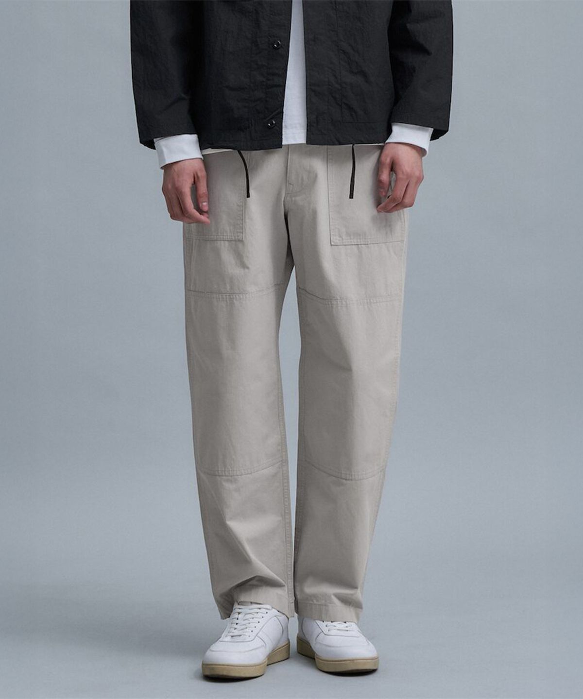 시프트지(SHIFT.G) Semi Wide Fatigue Pants  Light Grey